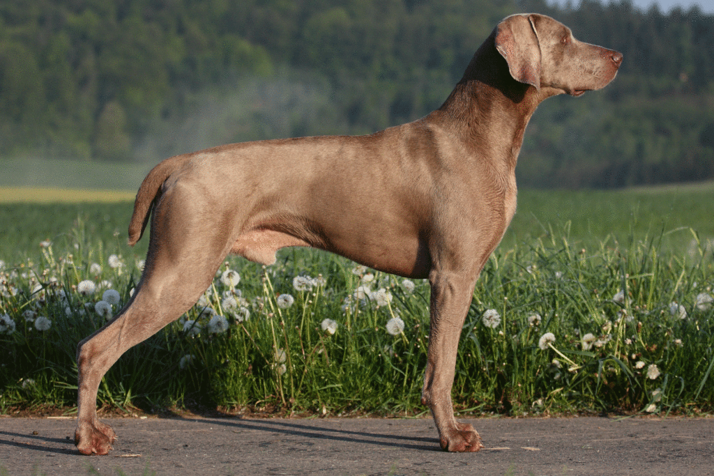 Weimaraner Kurzhaar Edmund von Walhalla